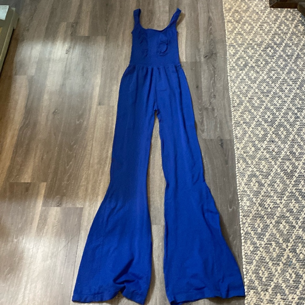 FP Movement size xs/s blue flare jumpsuit